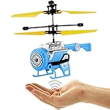 2 helle LED Lichter am Helicopter sorgen für die perfekte Ausleuchtung im dunkeln!WICHTIG!Bei unseren Roboter stoppen die Rotoren automatisch bei Kontakt!Hart PVC Gehäuse und stabile-biegsame Anbauteile!Sehr stabile Bauweise