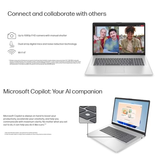 Laptop HP 17.3" Intel Ultra 7 255U 32GB 2TB SSD HD+ Windows 11 Pro miniatura 3