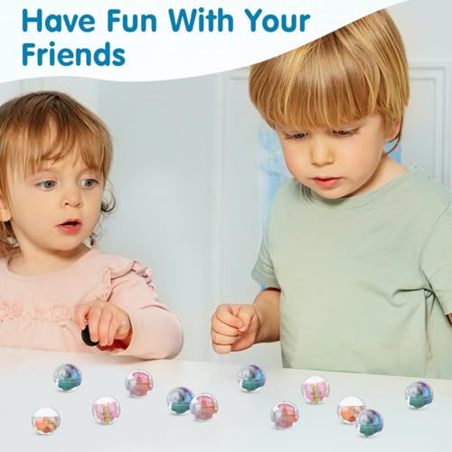 100pcs Empty Clear Plastic Capsules (28mm) - Fillable Easter Egg Hunt Tokens for Kids, Transparent, 2.80X2.80X2.80CM - Image 3