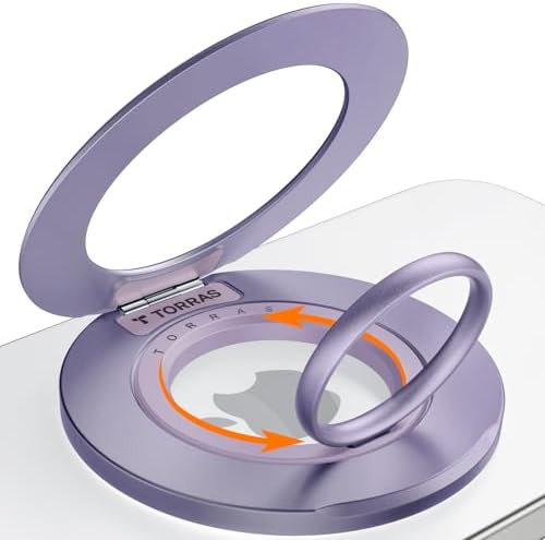 TORRAS [Dual-Ring] Magnetic Phone Grip Ring Holder [Dual-Ring] Purple