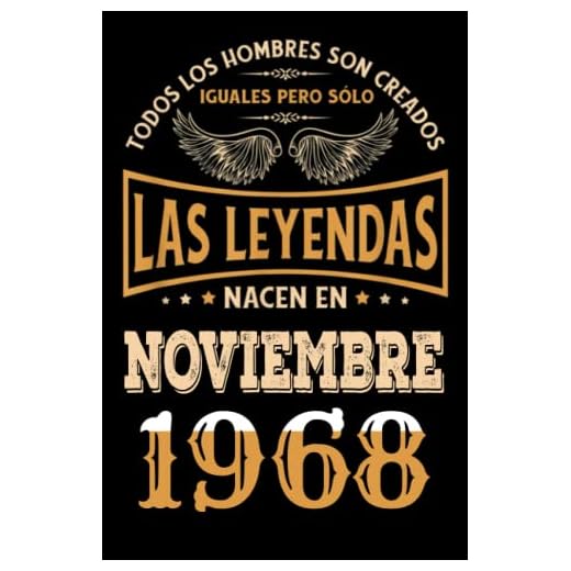 Regalo de 54 Cumpleaños Para Hombre : Las Leyendas Nacen en Noviembre 1968: Regalos de Cumpleaños Vintage Para El Marido Hermano Papá Amigos, Cumplir ... en Noviembre de 1968, Cuaderno de Cumpleaños.