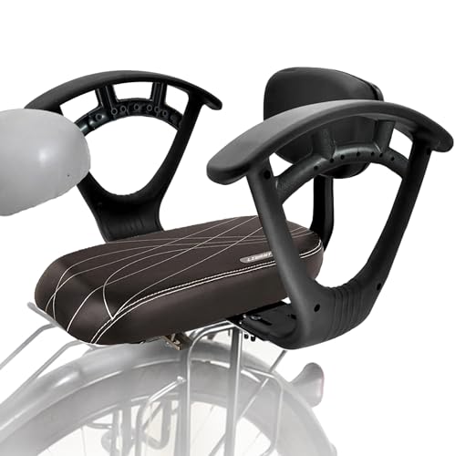 LIBRNTY Asiento Trasero Bici+Pasamanos para Bicicleta,Pasamanos del Asiento Trasero de la Bicicleta,Reposabrazos en Ambos Lados para Mayor Comodidad,Accesorios de Seguridad para al Aire Libre