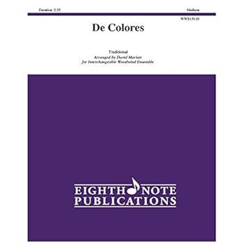 Paperback de Colores: Score & Parts Book
