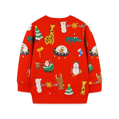 Boys Sweatshirts Casual Sweatshirts Cotton Sweatshirts Long Sleeve T-shirts Crew Neck Cartoon Tops for Boys-2742