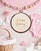 Baby Monthly Milestone Markers Disc, Happy Birthday Decoration for Infant Room, Wooden Announcement Sign, Birthday Signs, Shower Gift, Reusable Photo Props (Small Gold Text)