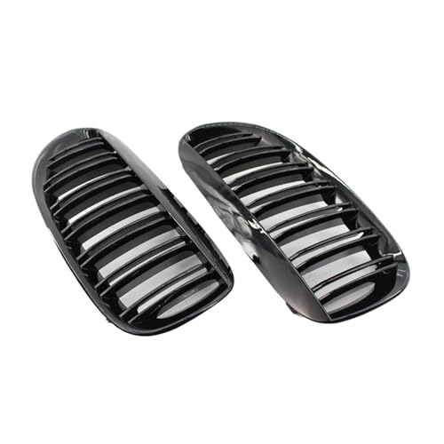 Calandre Noire Brillante pour Série 6 E63 E64 2004-2010 à Double Lamelles