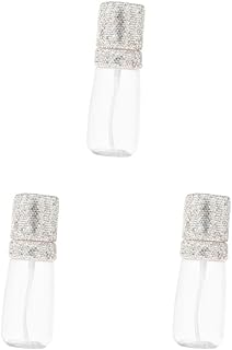 Geardeangloow Juego de 3 recipientes para líquidos de 60 ml, elegantes, pequeños, portátiles, recargables, color blanco, 12 x 4 cm