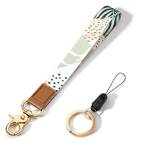Image of Wrist Lanyard Key Chain, Cute Wristlet Strap Keychain Holder for Women Men Car Keys ID Badges Card Wallet Phone Camera