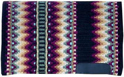 HUMAYL Saddlery Saddle Pad/Blanket for Horses Western Show Horse Saddle Blanket New Zealand Design Handmade Wool Saddle Blanket Top Wool Saddle Pad Regular Size : 34" L x 36" W x 1" inches PAD0277