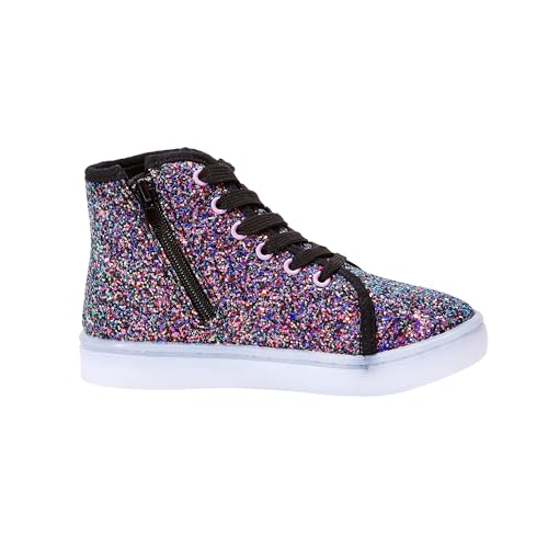 FabKids Girls Light Up High Top Shoes Unicorn Sneakers Purple Little Kid 12 — view 4