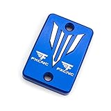 ATV Motorcycle Aluminum Brake Fluid Reservoir Pump Cap Cover for YAMAHA YFM700 Raptor 700R 08-18, WR250R WR250X 07-16, YFZ450 07-10, XT250X 06-15, Serow250 05-15, Tricker(XG250) 04-15, Raptor250 2008