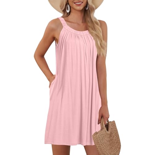 Sommerkleid Damen Leicht Strandkleid Sexy Kleid Kleider Festlich Boho Curvy Mode Mittelalter Kleid Damen Strandkleid Luftig Long Dress Sommer Schwarz...