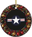 Christmas Ornament, US Air Force Christmas Ornaments, Ceramic Pendant, Xmas Tree Hanging Decoration, Holiday Decorations, Family Ornaments 2025, Gifts