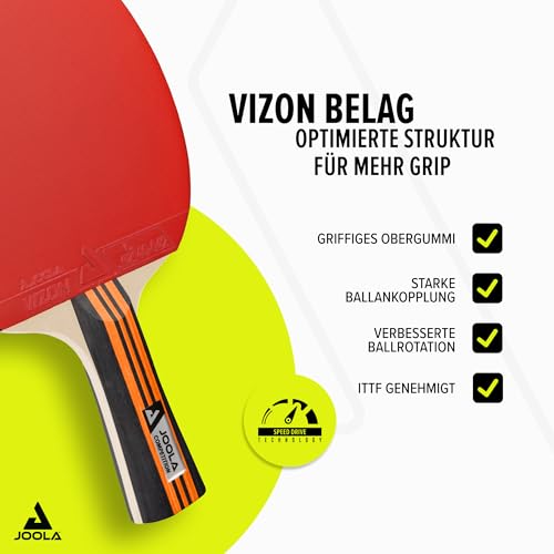 Foto von JOOLA Tischtennisset Family Advanced, 4 Tischtennisschläger + 6 Tischtennisbälle 3Star + Tragetasche, Advanced Level, 28x18x8cm