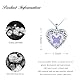 Herz Medaillon zum Öffnen für Bilder Halskette Damen Silber 925 mit Zirkon: Schmetterling Foto Kette Skelett Bilder Anhänger Halskette-Vintage Amulett Schmuck-Geschenk für Frauen Mama Freundin Lila