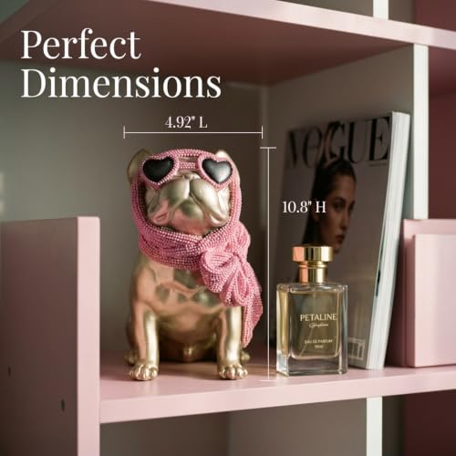 Gold French Bulldog Statue - image 4