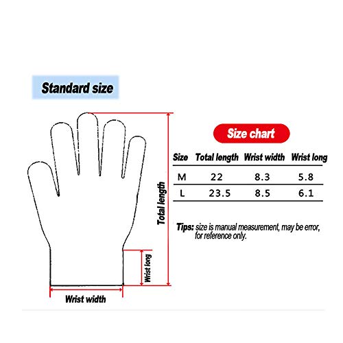 YUEMING 2 Paio Guanti Antitaglio, Guanti da Cucina...