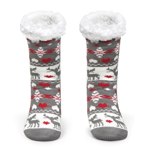 Weihnachtssocken, Warme Socken Weihnachten, Kuschelsocken Damen...