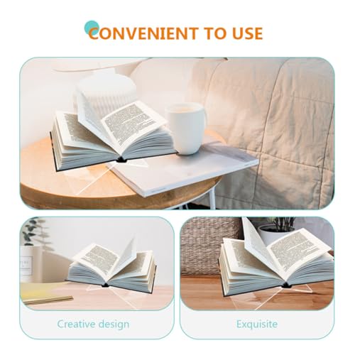 Support de livres en acrylique transparent robuste multifonctionnel pour maison - 3