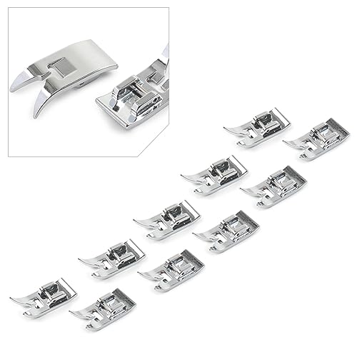 Set de 10 piezas pie para máquina de coser tipo Walking Foot miniatura 2
