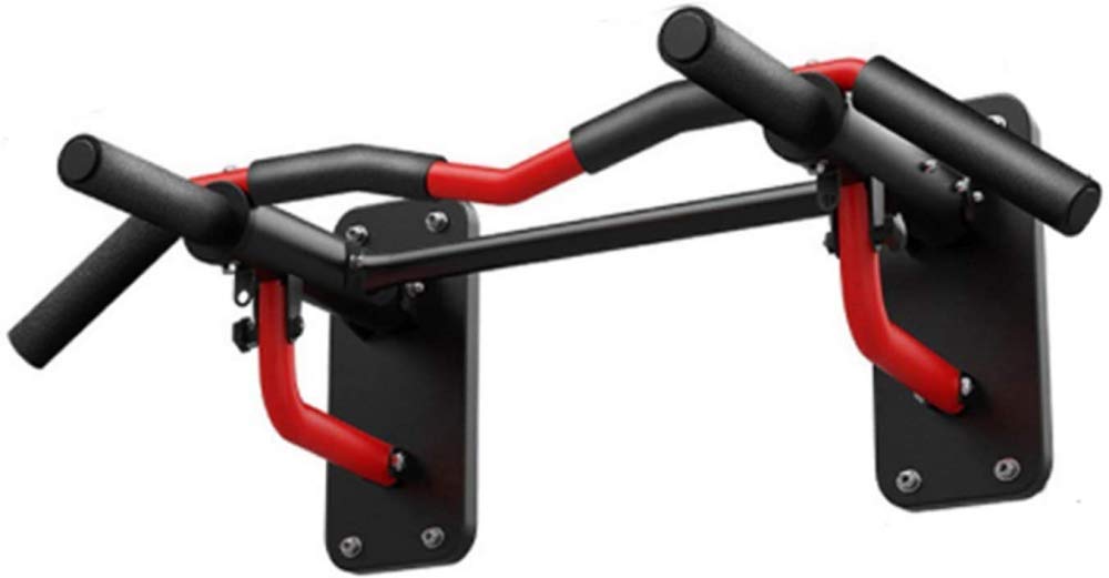 zhouye Foldable Wall Pull-ups, Home Wall Horizontal Bars, Non-slip Exercise Pull-ups, Fitness Equipment-Black and red