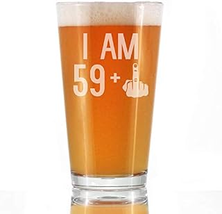 59 + 1 Middle Finger - 16 oz Pint Glass for Beer