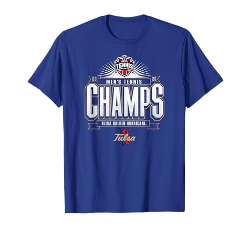 Tulsa Golden Hurricane AAC Champs 2026 Men's Tennis T-Shirt