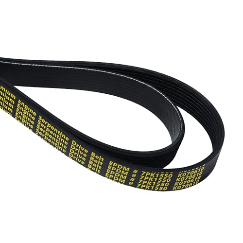 Image of K070610 Serpentine Drive Belt V-Ribbed for Lexus 13-18 ES350,07-15 GS350,06-18 IS350 Highlander 3.5L,for Toyota 3.5L 13-18 Avalon,12-17 Camry,06-12 RAV4,11-16 Sienna,7PK1550