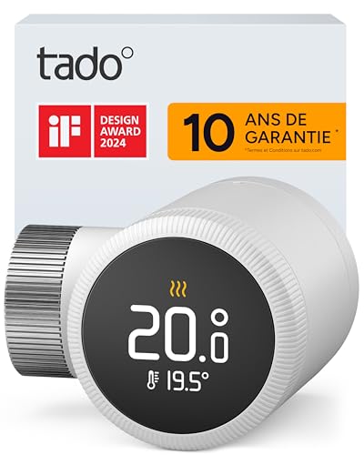 tado° Smart Thermostat X, commande du radiateur via l’application et l’enceinte connectée...