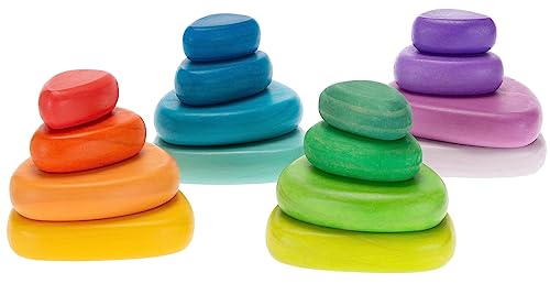 Pierres de rivière Arc-en-Ciel antidérapantes pour équilibre des enfants