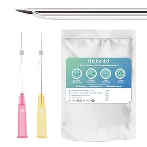 PCL Threads for Face Lift 29G38mm PCL Mono Threads with Sharp Tips Smooth Threads Lifting Long-Lasting Skin Rejuvenation Anti-Aging 20Pcs