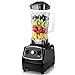 XinC Blender Smoothie Maker, avec pichet en Verre 2L et 6 * pales en Acier Inoxydable Nette, pour Smoothie, Lait de Lait, Fruits surgelés et béguin glacée, (Noir)