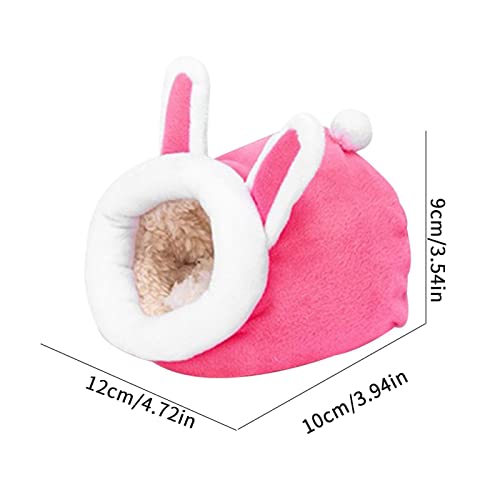 Casa de cama de porco-da-índia, cama de ouriço de inverno para gaiola - mini casas para animais de e