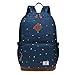 Produktbild HFY Damen Rucksack 14 Zoll Laptop Rucksack Multifunktionsrucksack Studenten Backpack Freizeit Wandern Camping. (Dark Blue)