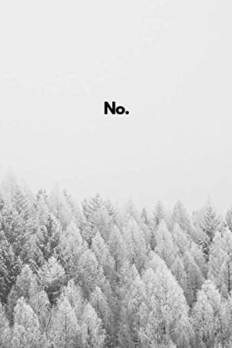 No. Lined Journal: (120 Pages, Ruled, 6 x 9) Simple Nootebook, Log, Diary for Idear or Present. Great funny Gift.