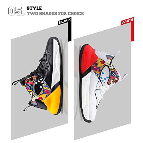 Tênis de basquete infantil Wetike cano alto tênis para uso ao ar livre durável tênis esportivo (cria