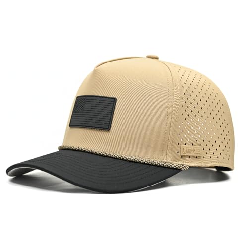 Image of Curves & Clubs USA Golf Rope Hat - American Flag Golf Cap, Performance Hat - Adjustable, Breathable
