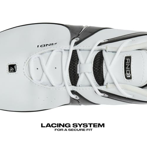 AND1 Rise Tênis de basquete masculino, tênis para uso interno ou externo, rua ou quadra, tamanhos 36