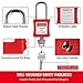 Happybuy 42 PCS Lockout Tagout Kits, Electrical Safety Loto Kit Includes Padlocks, 5 Kinds of Lockouts, Hasps, Box, Lockout Safety Tools for Electrical Risk Removal in Industrial, Machinery
