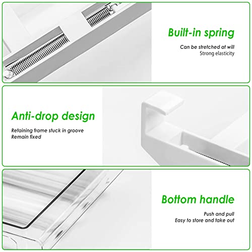 Jahy2Tech Refrigerator Egg Drawer,Large Capacity Hanging Egg Holder Tray Drawer For Refrigerator Egg Container Adjustable Space Saving Refrigerator Organizer Under 0.6 Inch(1 Pcs) #TOP1