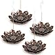 VFANDV 4 Stück Räucherstäbchen Halter, Lotus Stick Räuchergefäß Weihrauchhalter Brenner 6 Loch Räucherstäbchenhalter für Räucherkegel Räucherstäbchen oder Deko Wohnzimmer Yoga Zubehö