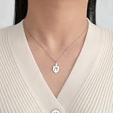 EUEAVAN Hebrajski naszyjnik Chai dla kobiet żydowski symbol wisiorek hebrajska litera Chai naszyjnik żydowski żeton chai żydowskie imię amulet judaistyczna biżuteria religijna, Medium, Stal
