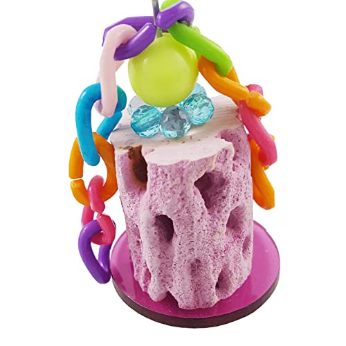 2Pcs Bird Calcium Teeth Grinding Chew Treats Bird Beak Grinding Stone Toy for Parrot Parakeet Cockatiel Chinchilla Rabbit Gerbil Mouse Hamster - Image 6