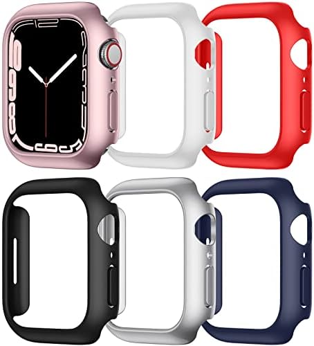 Amazon.com: (6 Pack) GEAK Compatible with Apple Watch 7 Case 41mm 