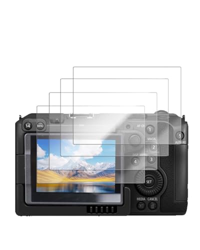 YAJOJO 4-Pack Screen Protector for Canon EOS C50,9H Hardness Tempered Glass for Canon EOS C50 Camera, Anti-Scratch, Bubble Free, HD Clarity