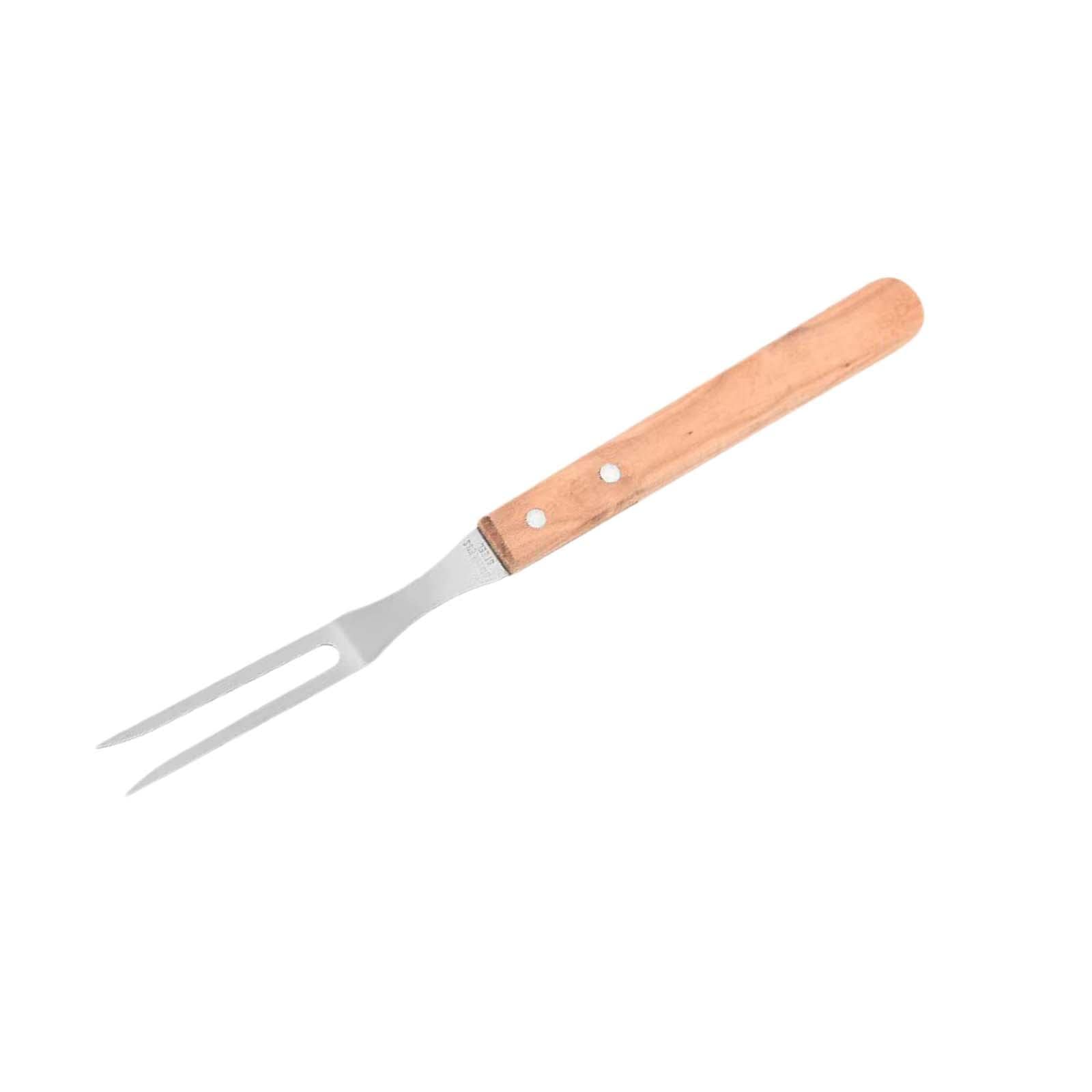 CLUB BOLLYWOOD® Cooking Fork with Wood Handle Barbecue Fork for BBQ Grill Kitchen Teriyaki|Outdoor Cooking & Eating|Barbecues, Grills & Smokers|Barbecues, Grills & Smokers|1 Meat Fork with Wood Handle-image-43