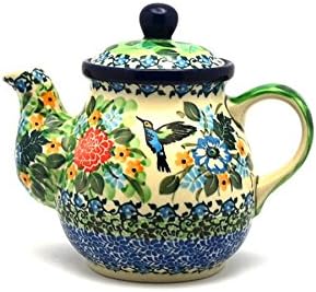 Polish Pottery Gooseneck Teapot - 20 oz. - Unikat Signature - U3271