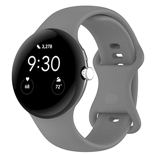 Image of Band Compatible with Google Pixel Watch Soft Silicone Sport Watch Bands Replacement Watch Strap Bracelet for Google Pixel Watch Smartwatch Accessories