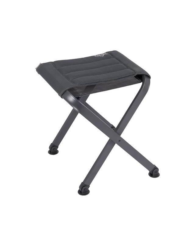 Crespo Hocker, Polyester, dunkelgrau, 46,5x45,5x50,5 cm, Aluminium