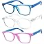 3 Pack: Light Blue Frame, Crystal Frame, Pink Blue Frame,